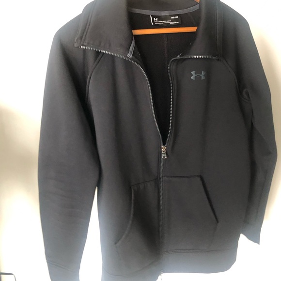 Under Armour Cold Gear “Storm” Black  Full-Zip Fleece Lined Fitted Jacket Medium - Picture 6 of 14